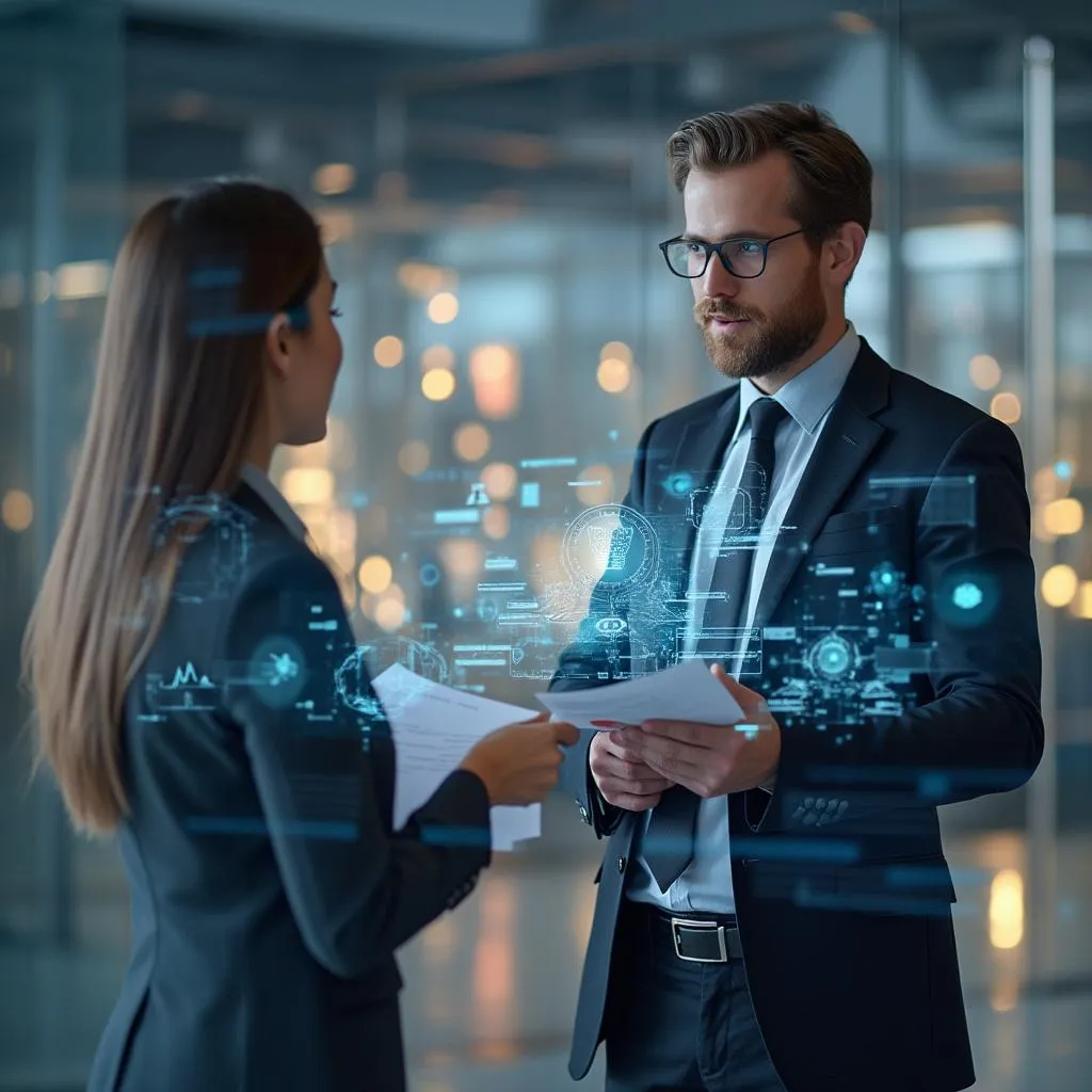 Consultor de ConsultingPro trabajando con un cliente
